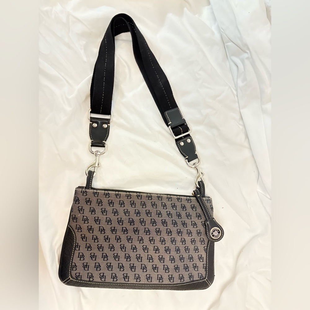 Dooney & Bourke Black and Gray Messenger Bag - Picture 4 of 4